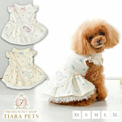 クレイジーブー CRAZYBOO リボンポシェットワンピ【犬服 ワンピース ドレス スカート セレブ】
