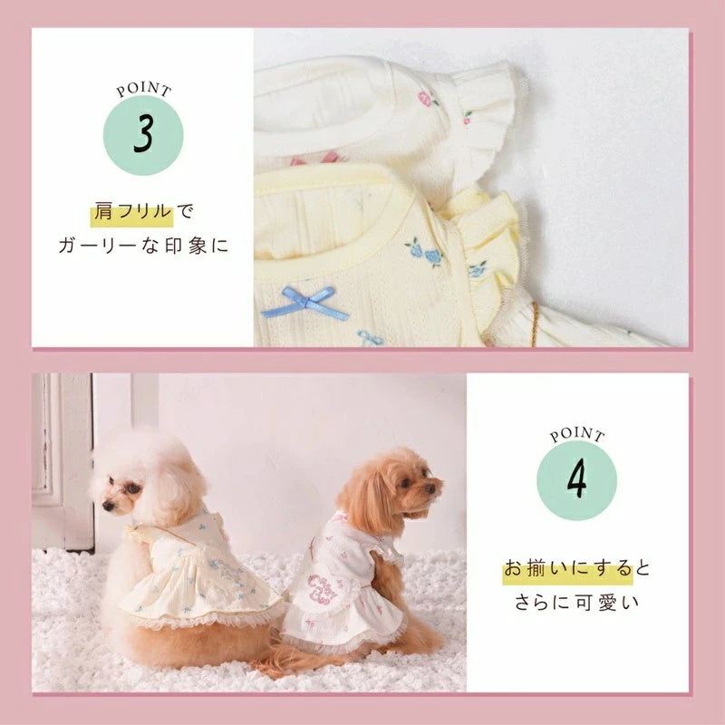 クレイジーブー CRAZYBOO リボンポシェットワンピ【犬服 ワンピース ドレス スカート セレブ】