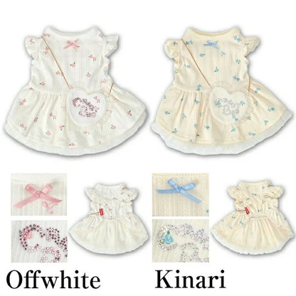 クレイジーブー CRAZYBOO リボンポシェットワンピ【犬服 ワンピース ドレス スカート セレブ】