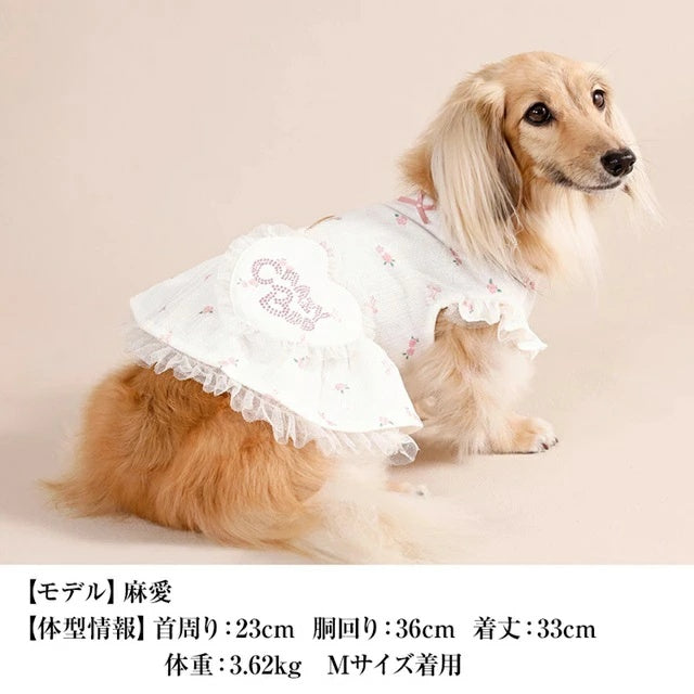 クレイジーブー CRAZYBOO リボンポシェットワンピ【犬服 ワンピース ドレス スカート セレブ】