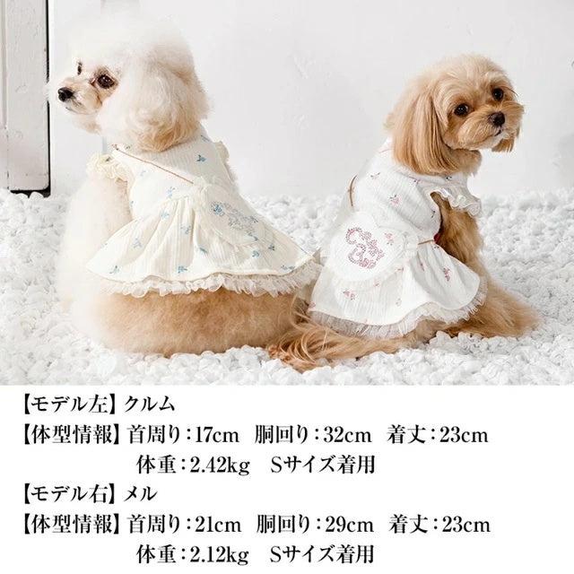 クレイジーブー CRAZYBOO リボンポシェットワンピ【犬服 ワンピース ドレス スカート セレブ】