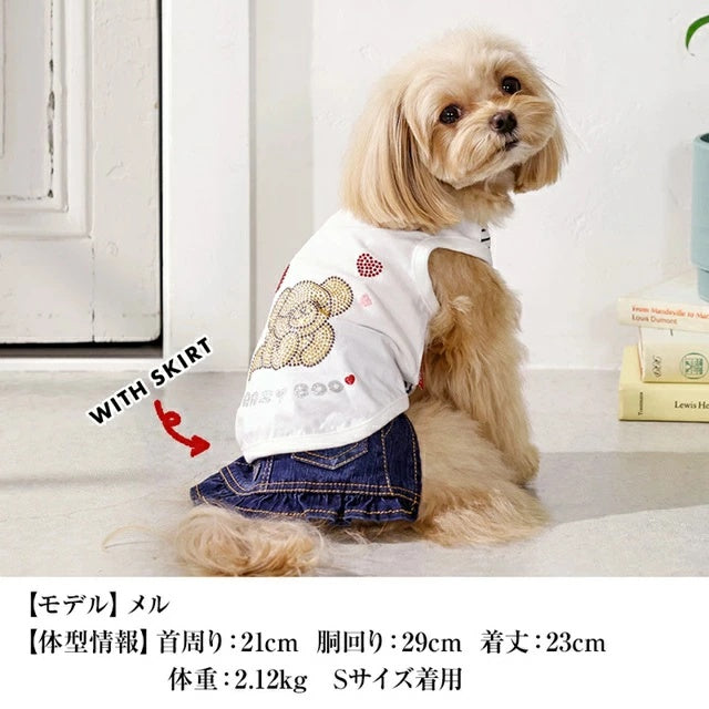 クレイジーブー CRAZYBOO ラブベアタンク【犬服 トップス タンクトップ ノースリーブ セレブ】