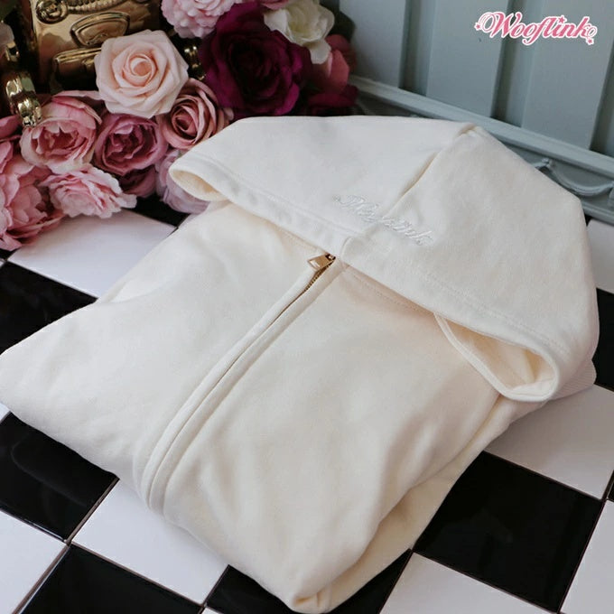 ウーフリンク WOOFLINK MILKSHAKE ZIP UP HOODIE FOR MOM【オーナー用 ママ用 トップス フーディ パーカー セレブ】