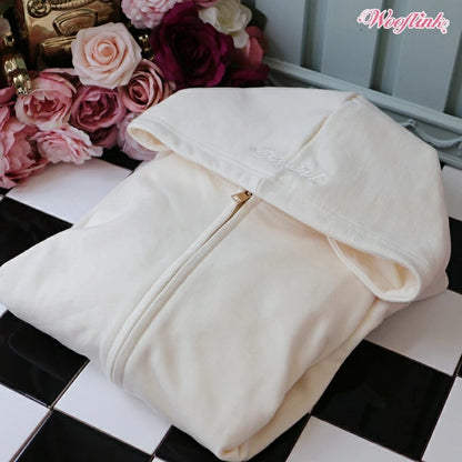 ウーフリンク WOOFLINK MILKSHAKE ZIP UP HOODIE FOR MOM【オーナー用 ママ用 トップス フーディ パーカー セレブ】