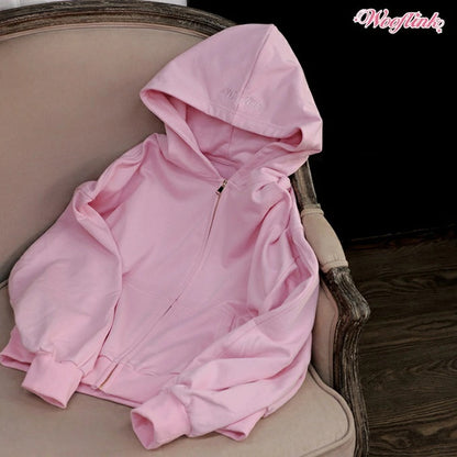 ウーフリンク WOOFLINK MILKSHAKE ZIP UP HOODIE FOR MOM【オーナー用 ママ用 トップス フーディ パーカー セレブ】