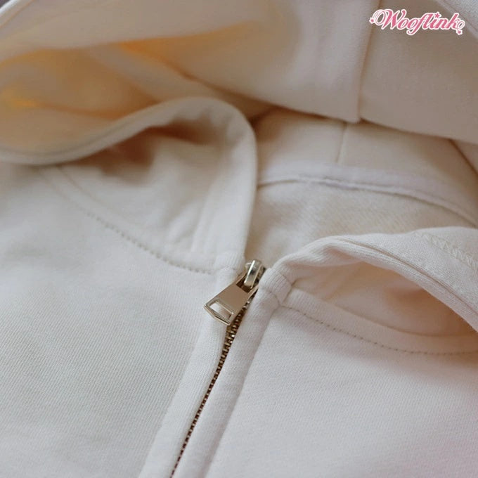 ウーフリンク WOOFLINK MILKSHAKE ZIP UP HOODIE FOR MOM【オーナー用 ママ用 トップス フーディ パーカー セレブ】