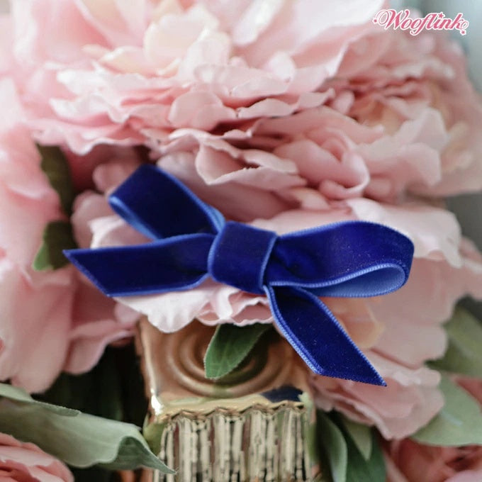 ウーフリンク WOOFLINK LITTLE VELVET BOW【犬用 ヘアアクセサリー アクセサリー バレッタ パッチン留め セレブ】
