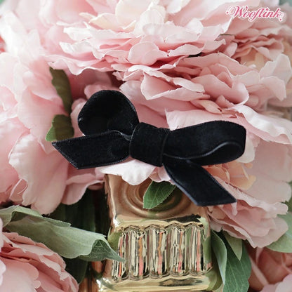 ウーフリンク WOOFLINK LITTLE VELVET BOW【犬用 ヘアアクセサリー アクセサリー バレッタ パッチン留め セレブ】