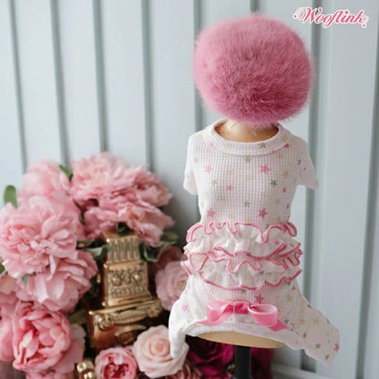 ウーフリンク WOOFLINK STARLIGHT【犬服 犬用 パジャマ つなぎ 部屋着 ルームウェア セレブ】