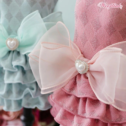 ウーフリンク WOOFLINK DIAMANT DE CARNAVAL DRESS【犬服 犬用 ワンピース ドレス スカート セレブ】