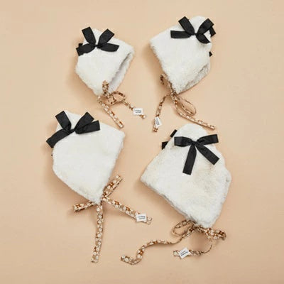 ルイスドッグ louisdog Grand Bow Fur Bonnet【小型犬 犬用 アクセサリー 帽子 セレブ】
