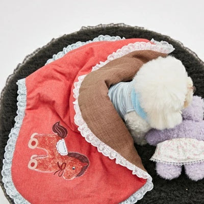 ルイスドッグ louisdog Brushed Pony Blanket【小型犬 犬用 ブランケット セレブ】
