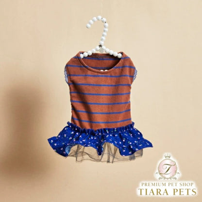 ルイスドッグ louisdog Blooming Morning Dress【小型犬 犬服 ワンピース スカート ドレス セレブ】