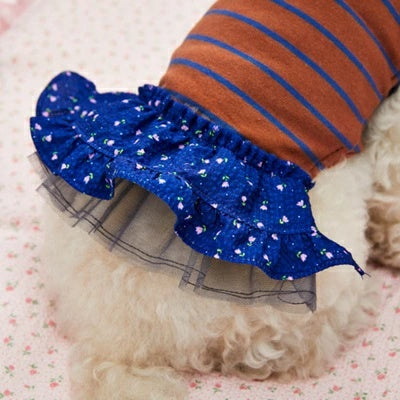 ルイスドッグ louisdog Blooming Morning Dress【小型犬 犬服 ワンピース スカート ドレス セレブ】