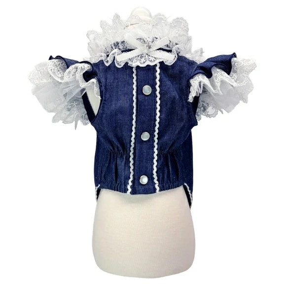 リュクスバーディ Luxe birdie ラ・ヴァーグシャツ【小型犬 犬服 トップス シャツ ブラウス セレブ】