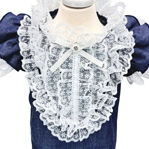 リュクスバーディ Luxe birdie ラ・ヴァーグシャツ【小型犬 犬服 トップス シャツ ブラウス セレブ】