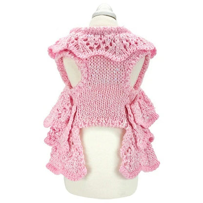 リュクスバーディ Luxe birdie アリエルニットワンピース【小型犬 犬服 ワンピース ドレス スカート セレブ】