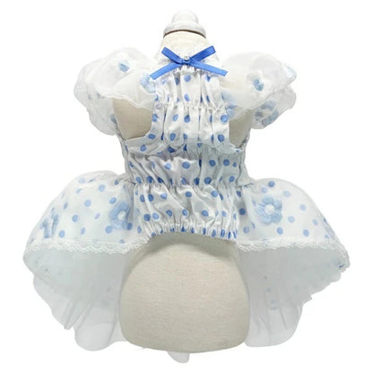 リュクスバーディ Luxe birdie オードリーワンピース【小型犬 犬服 ワンピース ドレス スカート セレブ】