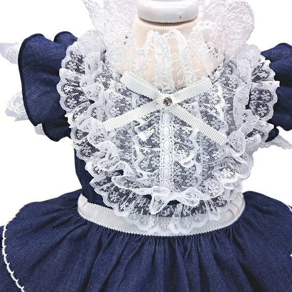 リュクスバーディ Luxe birdie ラ・ヴァーグワンピース【小型犬 犬服 ワンピース ドレス スカート セレブ】