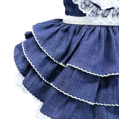 リュクスバーディ Luxe birdie ラ・ヴァーグワンピース【小型犬 犬服 ワンピース ドレス スカート セレブ】