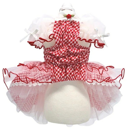 リュクスバーディ Luxe birdie ブリジットワンピース【小型犬 犬服 ワンピース ドレス スカート セレブ】