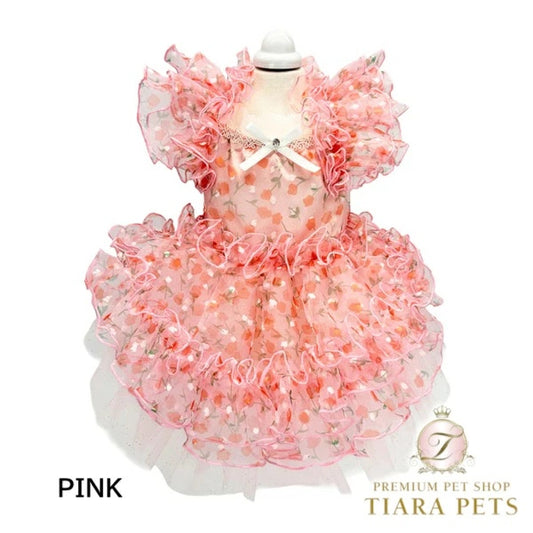 リュクスバーディ Luxe birdie エール・ダンジュドレス【小型犬 犬服 ワンピース ドレス スカート セレブ】