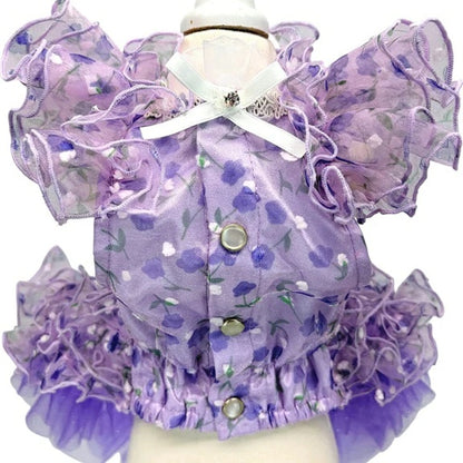 リュクスバーディ Luxe birdie エール・ダンジュドレス【小型犬 犬服 ワンピース ドレス スカート セレブ】