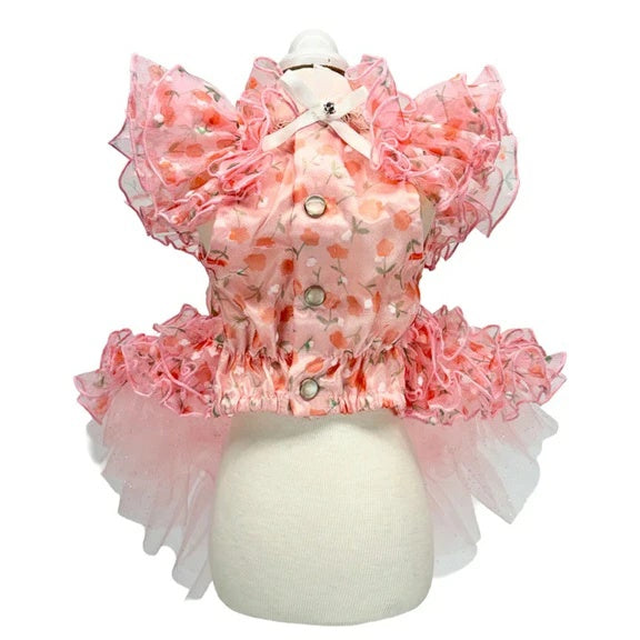 リュクスバーディ Luxe birdie エール・ダンジュドレス【小型犬 犬服 ワンピース ドレス スカート セレブ】