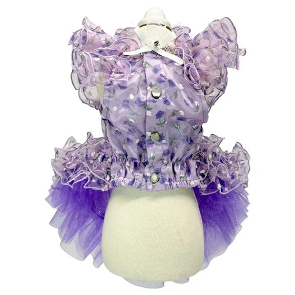 リュクスバーディ Luxe birdie エール・ダンジュドレス【小型犬 犬服 ワンピース ドレス スカート セレブ】