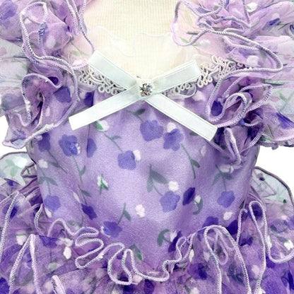 リュクスバーディ Luxe birdie エール・ダンジュドレス【小型犬 犬服 ワンピース ドレス スカート セレブ】