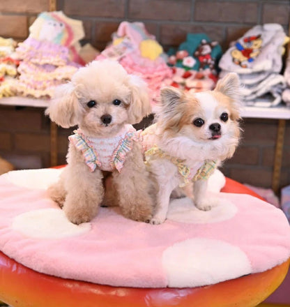 J&Kアニマルズ J&K animals 小花うさぎTシャツ【小型犬 犬服 トップス Tシャツ ドレス】