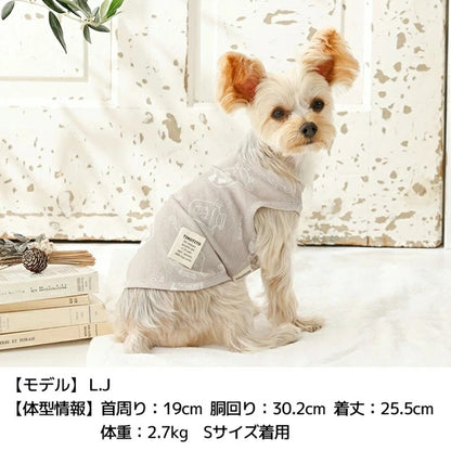 ティノティート TINOTITO 牛さん透かしタンク【小型犬 犬服 ドッグウェア トップス タンクトップ】