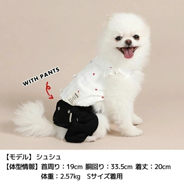 ティノティート TINOTITO フリル袖バルーンタンク【小型犬 犬服 ドッグウェア トップス タンクトップ】