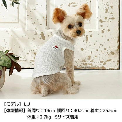 ティノティート TINOTITO ボコボコストレッチタンク【小型犬 犬服 ドッグウェア トップス タンクトップ】