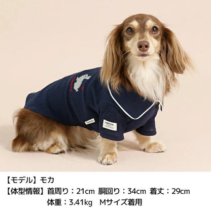 ティノティート TINOTITO 背開きパジャマ風シャツ【小型犬 犬服 ドッグウェア トップス シャツ】