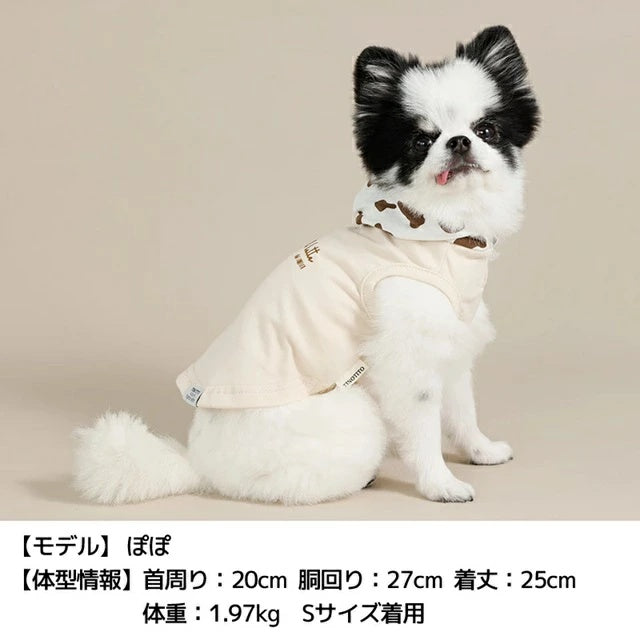 ティノティート TINOTITO 牛柄フードパーカ【小型犬 犬服 ドッグウェア トップス パーカー フーディ】