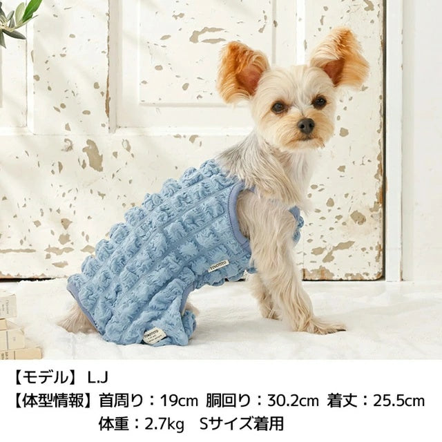 ティノティート TINOTITO ポコポコオールインワン【小型犬 犬服 ドッグウェア オールインワン つなぎ ロンパース パンツ ズボン】