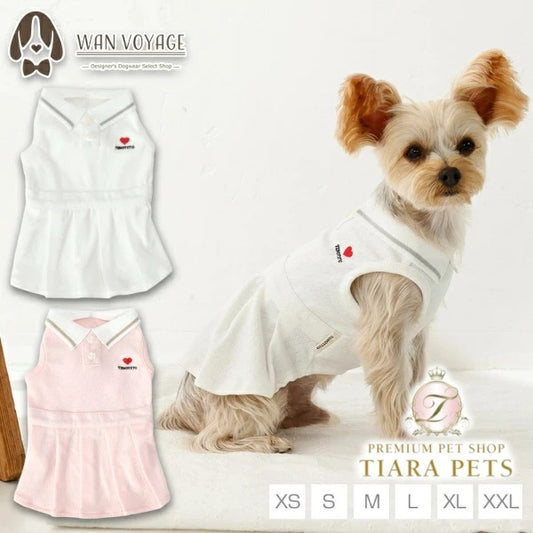 ティノティート TINOTITO スポーティープリーツワンピ【小型犬 犬服 ドッグウェア ワンピース スカート ドレス】