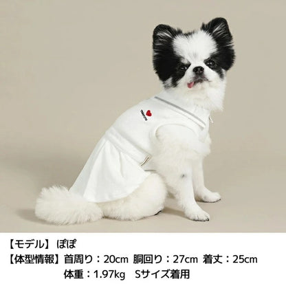 ティノティート TINOTITO スポーティープリーツワンピ【小型犬 犬服 ドッグウェア ワンピース スカート ドレス】