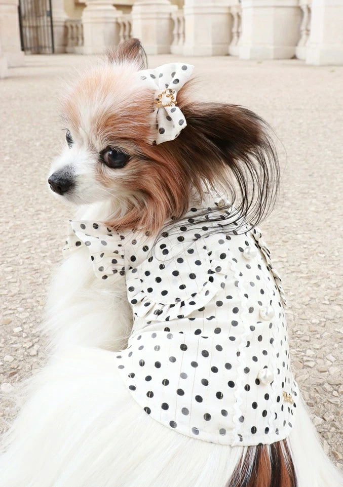 ミムット mimtto Silky Dot Barrette【小型犬 犬用 ヘアアクセサリー バレッタ セレブ】