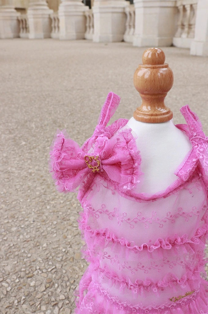 ミムット mimtto Tiered Tulle Barrette【小型犬 犬用 ヘアアクセサリー バレッタ セレブ】