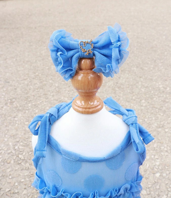 ミムット mimtto Tiered Tulle Barrette【小型犬 犬用 ヘアアクセサリー バレッタ セレブ】