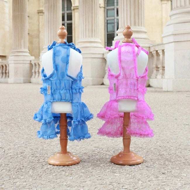 ミムット mimtto Tiered Tulle Dress【小型犬 犬服 ドッグウェア ワンピース ドレス スカート セレブ】