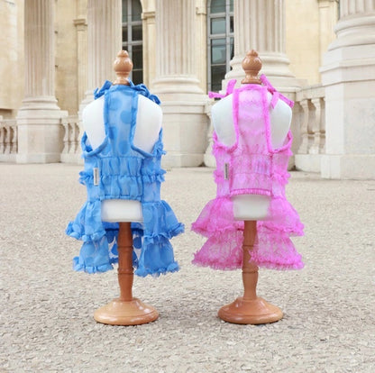 ミムット mimtto Tiered Tulle Dress【小型犬 犬服 ドッグウェア ワンピース ドレス スカート セレブ】