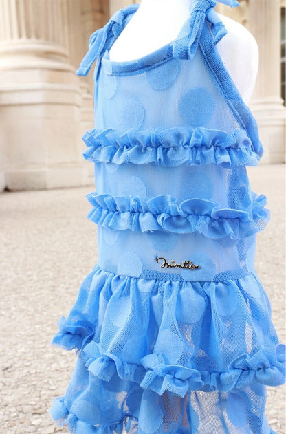 ミムット mimtto Tiered Tulle Dress【小型犬 犬服 ドッグウェア ワンピース ドレス スカート セレブ】