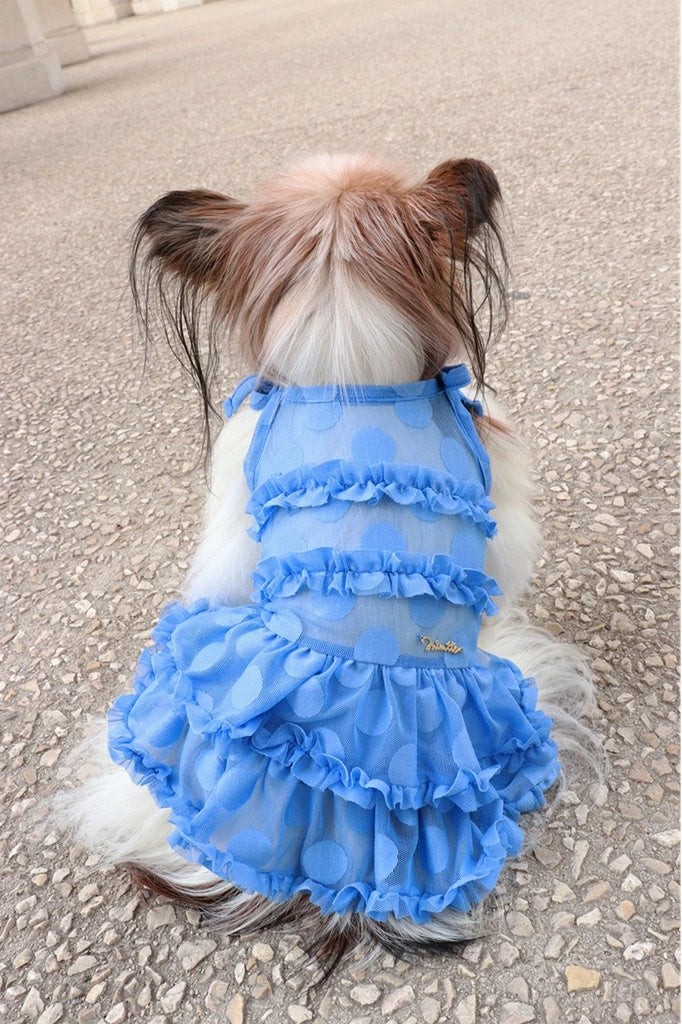 ミムット mimtto Tiered Tulle Dress【小型犬 犬服 ドッグウェア ワンピース ドレス スカート セレブ】