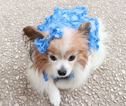 ミムット mimtto Tiered Tulle Dress【小型犬 犬服 ドッグウェア ワンピース ドレス スカート セレブ】