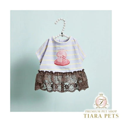 ルイスドッグ louisdog Strawberry Cake TEE【小型犬 犬服 ドッグウェア トップス Tシャツ セレブ】