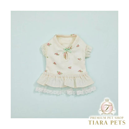 ルイスドッグ louisdog Blanc Porcelain Dress【小型犬 犬服 ドッグウェア ワンピース ドレス スカート セレブ】