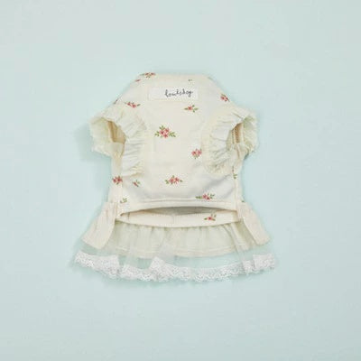 ルイスドッグ louisdog Blanc Porcelain Dress【小型犬 犬服 ドッグウェア ワンピース ドレス スカート セレブ】